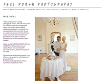Tablet Screenshot of paulronanphotography.co.uk